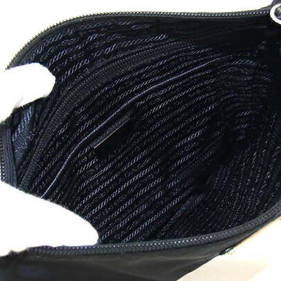 PRADA Black Leather Shoulder Bag - Picture 3 of 9